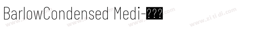 BarlowCondensed Medi字体转换